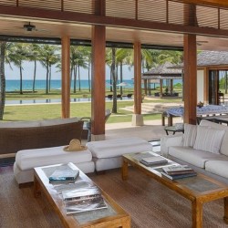 Ananda Villa - Jivana Beach Villas - Indoor Living Area Direct into Ocean View