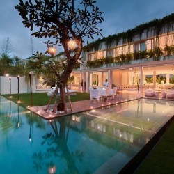EDEN - Residence at The Sea - Swimming Pool and Villa at Evening