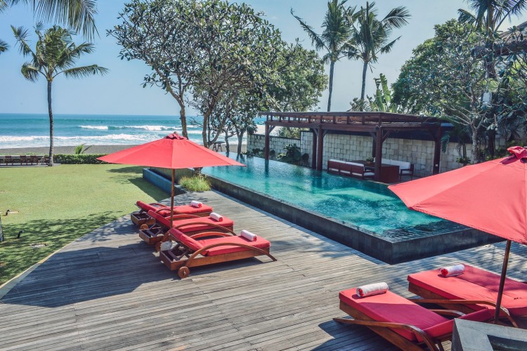 Villa Sound of the Sea - Pool from Upper Level