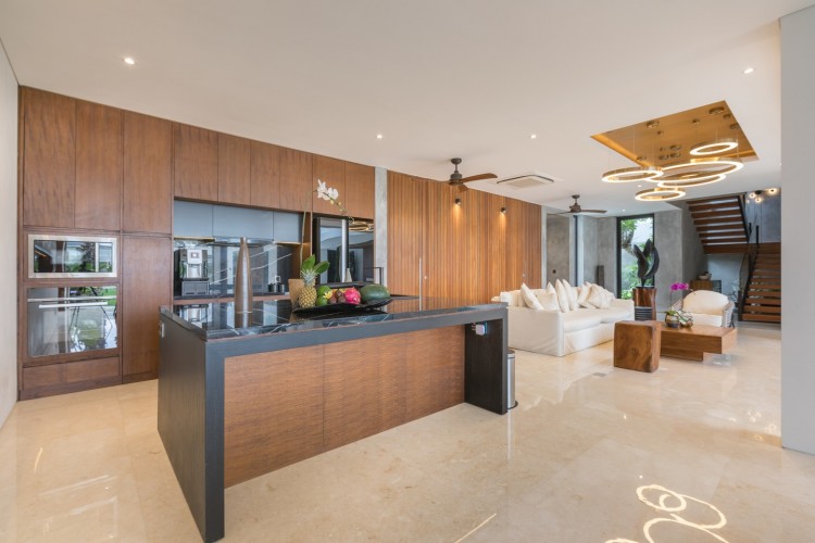 Villa NVL Canggu - Kitchen and Living Area