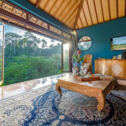 Villa Umah Shanti - another Enclosed Living Area with Jungle View