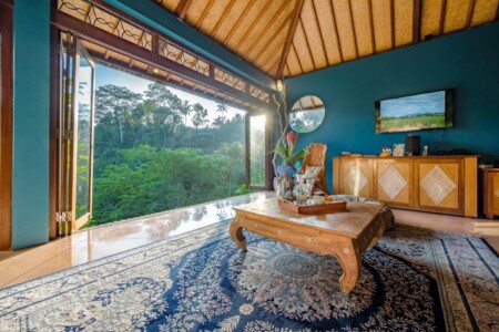 Villa Umah Shanti - another Enclosed Living Area with Jungle View
