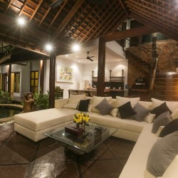 Villa Catur Kembar - Living Area at Evening