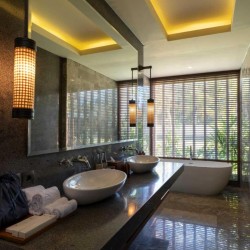 Adiwana Bisma Ubud - Bathroom Inside Adiwana Ricefield View