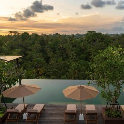 Adiwana Bisma Ubud - View from Villa at Sunset