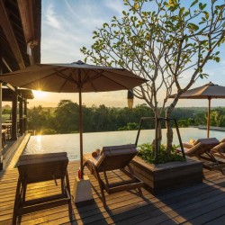 Adiwana Bisma Ubud - Pool View at Sunset