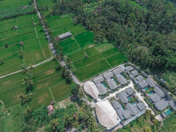 Villa Daun Lebar - Villa Aerial